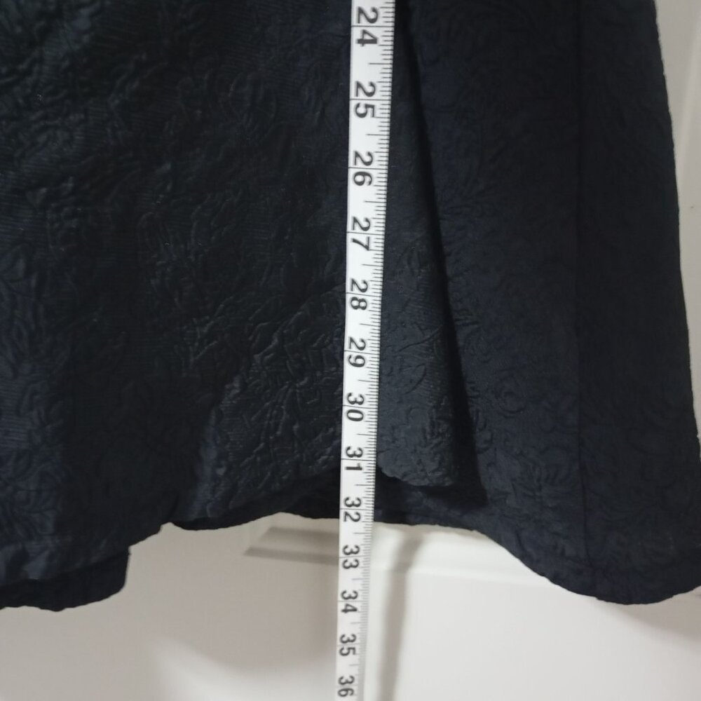 Simonett Beya Dress Black Size S Puff Sleeve Textured Fabricv Womens - Picture 10 of 11